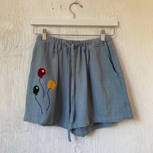 Fashion Brand Company  thick linen balloon  shorts
